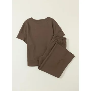 SHEWIN Women 2 Piece Lounge Set - Cozy Sweat Outfit 2025