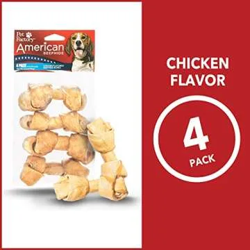 Premium Chicken Flavor Beefhide Bones for Dogs