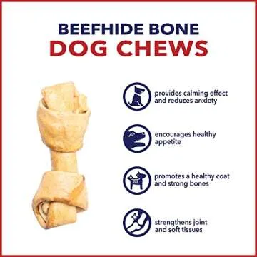 Premium Chicken Flavor Beefhide Bones for Dogs