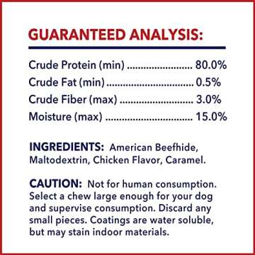 Pet Factory American Beefhide 4-5" Knotted Bones Dog Chew Treats - Chicken Flavor, 4 Count/1 Pack