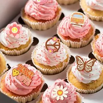 Whaline 3Pcs Groovy Fondant Molds for Creative Baking