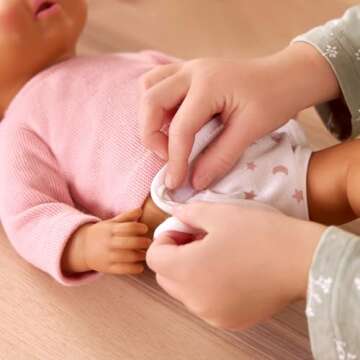 LullaBaby – Potty Training Accessory With 2 Sounds – 14-inch Baby Doll Accessories – Plushies, Diaper, And Pretend Wipes – Imaginative Play – Toys For Kids Ages 2 & Up – Baby Doll Potty Set