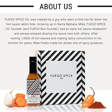 ZANA Organic Habanero Hot Sauce - Mild Flavor with Spicy Kick