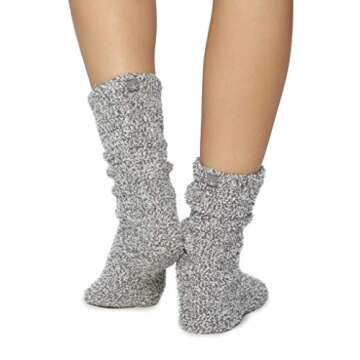 CozyChic Warm Heathered Crew Socks for Women