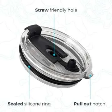 Arctic Tumblers | 20 oz Navy Blue Insulated Tumbler with Straw & Cleaner - Retains Temperature up to 24hrs - Non-Spill Splash Proof Lid, Double Wall Vacuum Technology, BPA Free & Built to Last