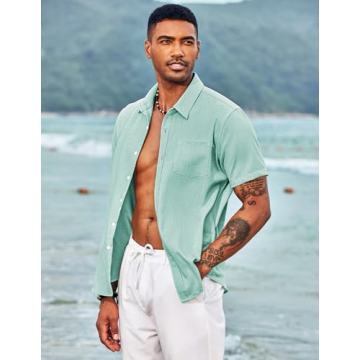 Stylish and Comfortable COOFANDY Men's Button Down Shirt