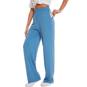 HOdo Tall Yoga Sweatpants in Blue Grey - Perfect Fit for Active Women