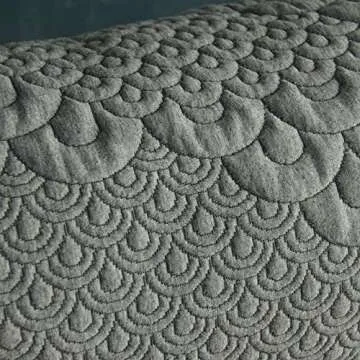 Brentwood Home Crystal Cove Yoga Bolster, Buckwheat Fill Rectangular Support Pillow, Made in California