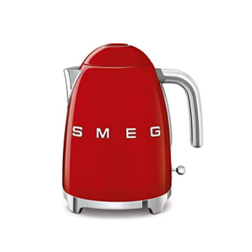 SMEG 50's Retro Style Electric Water Kettle with Automatic Shutoff, Removable Base, and Water Indica...