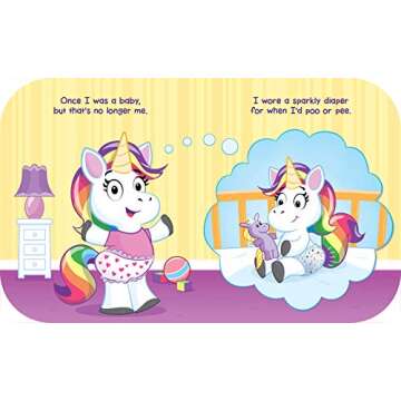 Unicorn Potty: Learn to Potty with Unicorn - Easy-to-Follow Step-by-Step Board Book, Make Potty Training Joyful and Magical! Encouraged for Children Ages 2 and Up (Potty Board Books)