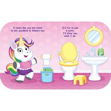 Unicorn Potty: Learn to Potty with Unicorn - Easy-to-Follow Step-by-Step Board Book, Make Potty Training Joyful and Magical! Encouraged for Children Ages 2 and Up (Potty Board Books)