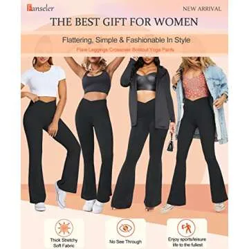 Fanseler High Waisted Bootcut Yoga Pants for Women