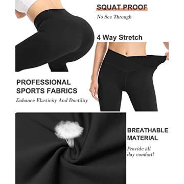 Fanseler High Waisted Bootcut Yoga Pants for Women
