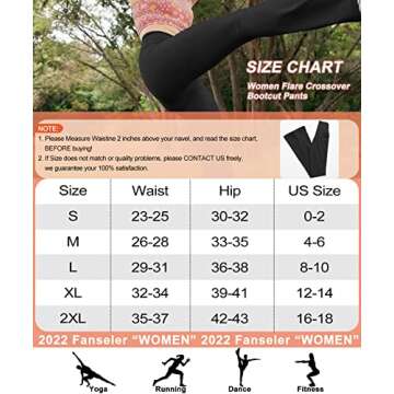 Fanseler High Waisted Bootcut Yoga Pants for Women