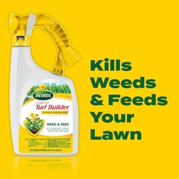 Scotts Liquid Turf Builder with Plus 2 Weed Control, Liquid Weed Killer and Fertilizer, 32 fl. oz.