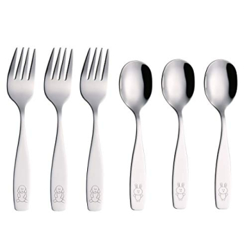 ANNOVA Kids Safe Stainless Steel Flatware Set for Children