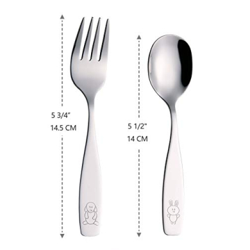 ANNOVA Kids Safe Stainless Steel Flatware Set for Children