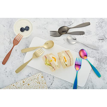 ANNOVA Kids Safe Stainless Steel Flatware Set for Children