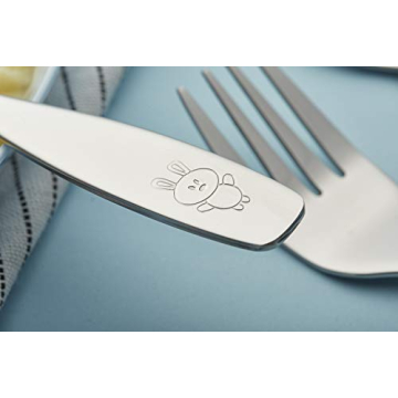 ANNOVA Kids Safe Stainless Steel Flatware Set for Children
