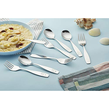 ANNOVA Kids Safe Stainless Steel Flatware Set for Children