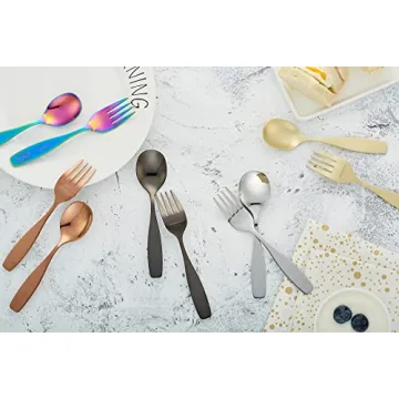 ANNOVA Kids Safe Stainless Steel Flatware Set for Children