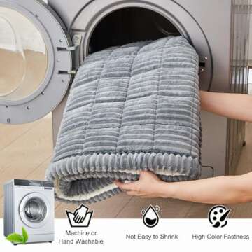 Awjcsv Couch Cover for Dogs Washable, Fuzzy Pet Couch Covers for Sofa, Couch Covers for 3 Cushion Couch Sofa Pet Friendly, Non Slip Sofa Cover (Blue-Grey, 27.6" x 82.7")