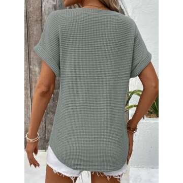 Stylish Dokotoo Waffle Knit Tops for Women, Perfect for All Occasions