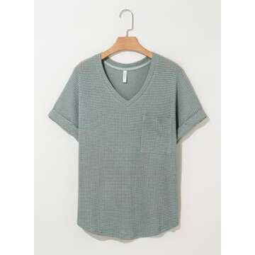 Stylish Dokotoo Waffle Knit Tops for Women, Perfect for All Occasions