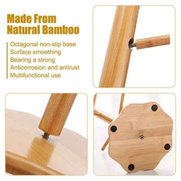 Gihunk Mug Tree, Coffee Mug Tree, Bamboo Countertop Mug Tree Stand, Coffee Mug Holder Tree for Count...