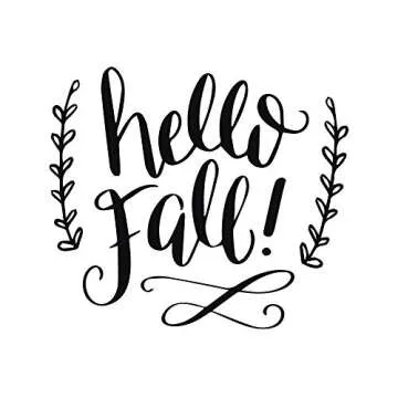 Hello Fall! Vinyl Wall Decal - Autumn Home Decor