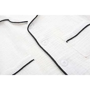 BINIDUCKLING Summer Baby Pajamas for Toddlers 3T White