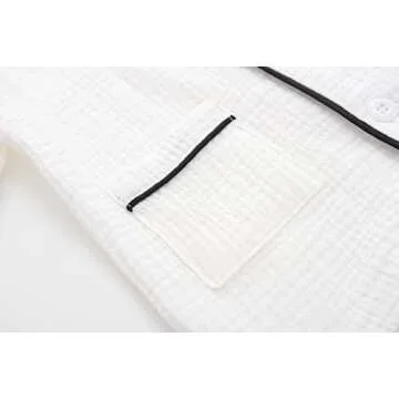 BINIDUCKLING Summer Baby Pajamas for Toddlers 3T White