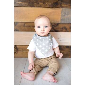 Copper Pearl Baby Bandana Bibs - 6 Pack Soft Cotton Baby Bibs for Drooling and Teething, Absorbent Drool Bibs for Baby Boy, Adjustable to Fit Newborns to Toddlers, Tons of Styles (Rider Set)