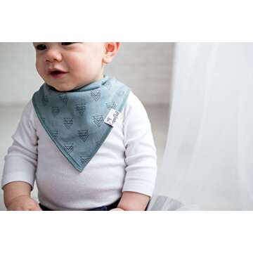 Copper Pearl Baby Bandana Bibs - 6 Pack Soft Cotton Baby Bibs for Drooling and Teething, Absorbent Drool Bibs for Baby Boy, Adjustable to Fit Newborns to Toddlers, Tons of Styles (Rider Set)