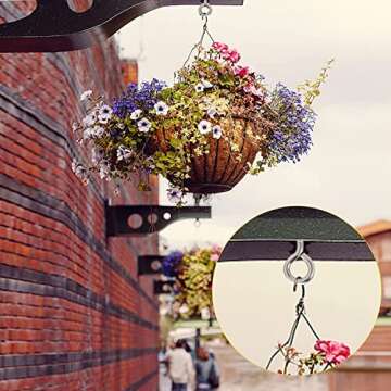 Axe Sickle 2 Inch Screw Eyes Metal Eye Hooks Small Eyelet Screws, 30 Pcs