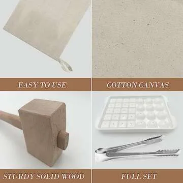 Manual Ice Crushing Set for Home Bartenders