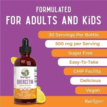 MaryRuth Quercetin Liquid Drops | Vegan Allergy Relief