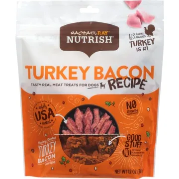 Rachael Ray Nutrish Turkey Bites, 12 oz Pouch for Dogs