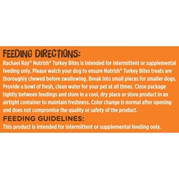 Rachael Ray Nutrish Turkey Bites, 12 oz Pouch for Dogs