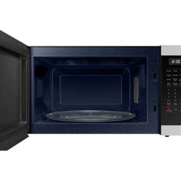 SAMSUNG 1.9 cu. ft. Countertop Microwave with Sensor Cooking - Perfect for Families and Stylish Kitc...