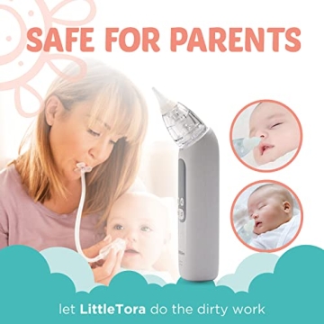 LittleTora Baby Nasal Aspirator with Rechargeable Design