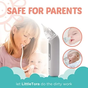 LittleTora Baby Nasal Aspirator with Rechargeable Design