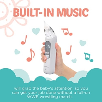 LittleTora Baby Nasal Aspirator with Rechargeable Design