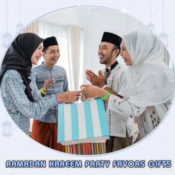 Landical 120 Pcs Ramadan Silicone Bracelets for Eid Celebrations