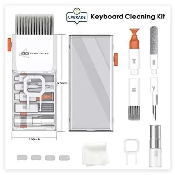 10-in-1 Keyboard Cleaner, Laptop Cleaning Kit Lens Pen for DSLR Cameras, 3 in 1 Earbud Cleaner Pen, Computer Cleaning Kit, Polish Cleaning Cloth Brush for Screen/Electronic/MacBook/Phone/iPad/PC/