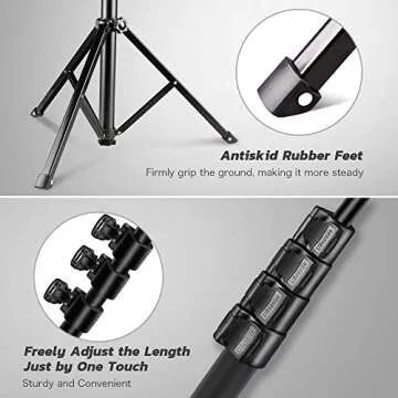 UBeesize 54-inch Selfie Stick Tripod for Smartphones