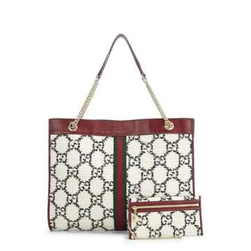 Gucci, Pre-Loved Multicolor Tweed Rajah Tote Large, Multi