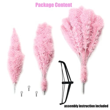 CCINEE 6ft Pink Artificial Christmas Tree for Festive Cheer