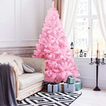 CCINEE 6ft Pink Artificial Christmas Tree for Festive Cheer