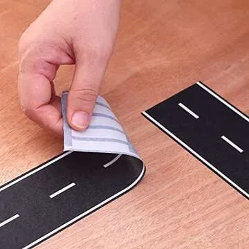 Black Track Tape,Toy Car Tape Track for Kids,Race Cars Decorations for Kids Birthday Party, 2.4" x 33' Each Roll